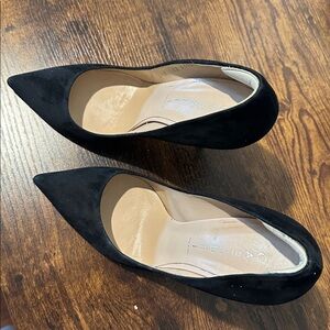 Casadei Black Suede Heels